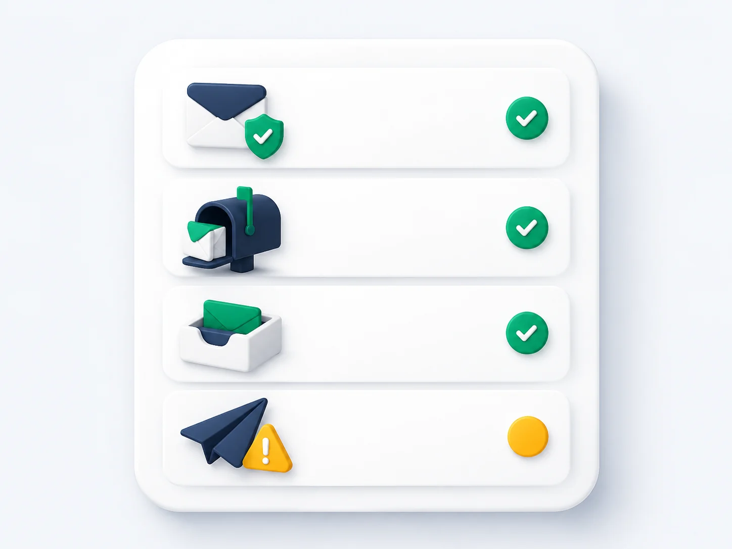 Email address verification result card showing syntax, MX, SMTP and catch-all check statuses